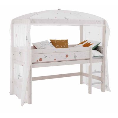 Lifetime Himmelbett FAIRY DUST 90x200 mit Vohang + DeLuxe-Lattenrost