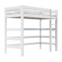 Lifetime Hochbett mit gerader Leiter Breeze 90 x 200 cm, Premium-Rollboden weiss