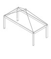 LifeTime Sky Frame pour Mini Lit Mezzanine Laqué Blanc