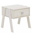Lifetime bedside table with drawer whitewash