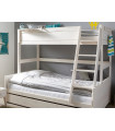 Lifetime bunk bed FAMILY, top 90x200, bottom 140x200, including 2 deluxe slatted frames