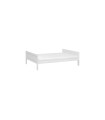 Lifetime Bed 140x200, Without back, Deluxe Slatted Frame White Lacquered