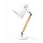 Tischlampe Holz / Metal - Weiss