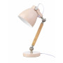 Tischlampe Holz / Metal - Pink