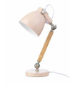 LifeTime Table Lampe Bois / Métal - Rose