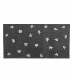 Lifetime Carpet Grey & Stars, 3d Handcarving 100 x 180 cm