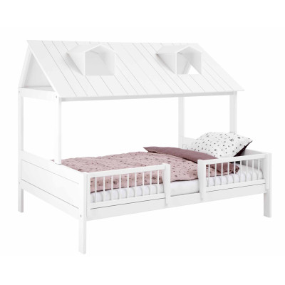 Lifetime Lit Beachhouse 140x200 cm avec sommier Luxe, blanc