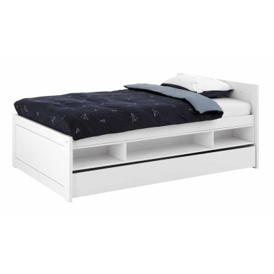 Modulo portaoggetti Lifetime per letto a castello 90 / 120 cm laccato bianco