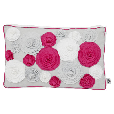 Coussin rectangulaire Lifetime Ibiza Bloom avec 16 roses