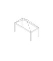 Lifetime sky frame for bunk bed whitewash