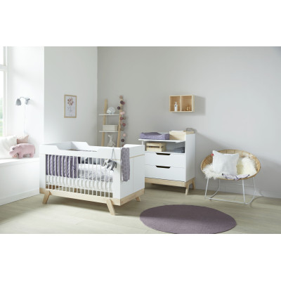 Lifetime - Lit combo chambre bébé 70 x 140cm et table à langer