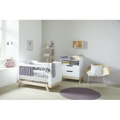 Lifetime - Baby room letto combinato 70 x 140cm e fasciatoio