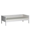 Lifetime base bed 90x200 cm in whitewash with roll slatted frame