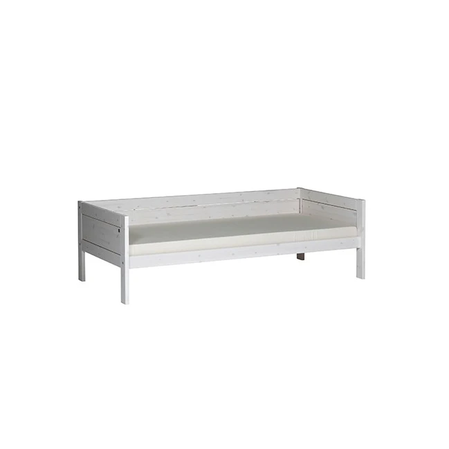 Letto base Lifetime 90x200 cm con cornice a doghe deluxe imbiancata