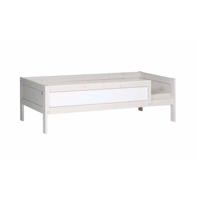 Letto base Lifetime 90x200 cm con cornice a doghe deluxe imbiancata