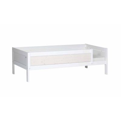 Letto base Lifetime 90x200 cm con cornice a doghe deluxe imbiancata