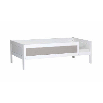 Letto base Lifetime 90x200 cm con cornice a doghe deluxe imbiancata