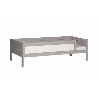 Letto base Lifetime 90x200 cm con cornice a doghe deluxe imbiancata