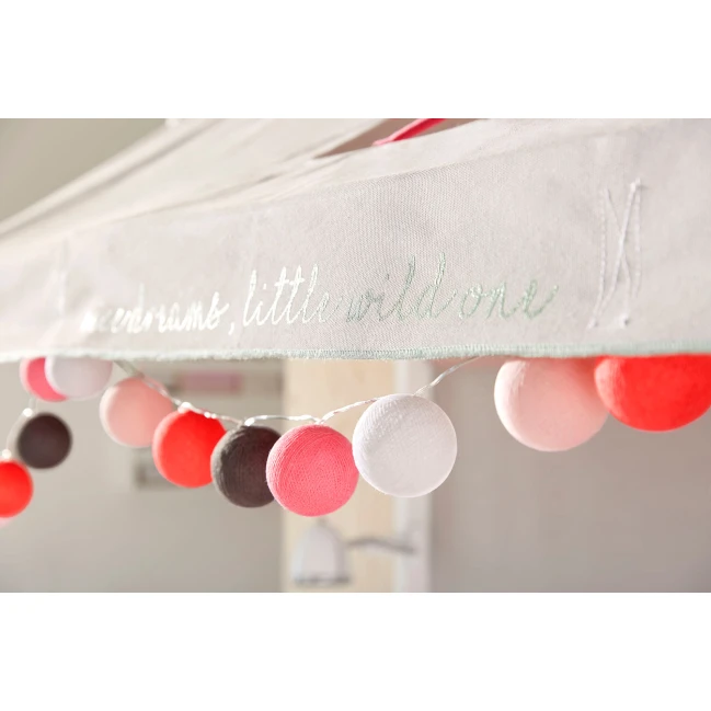 Chambre d’enfant Lifetime WILD CHILD TENT 2, lit superposé 90x200 avec toit en tissu, lit d’invité, mur arrière en tissu et cadr