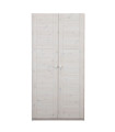 Lifetime 2-türiger Schrank STEFFI, 100 cm breit mit 2 Türen & Einteilung whitewash