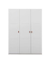 Lifetime 3-türiger Schrank 150 cm mit Dreh-Türen & Tablaren whitewash