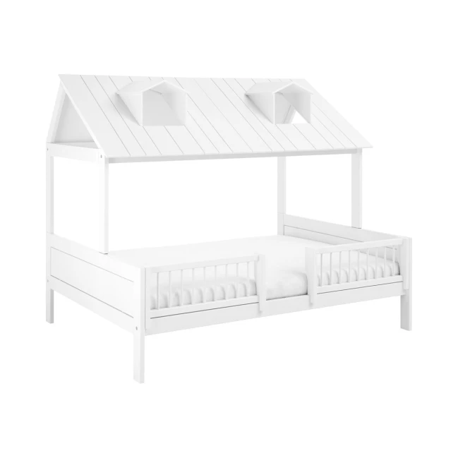 Maison de plage à toit blanc Lifetime avec lucarne, blanc demi-côté