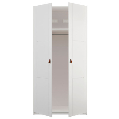 Armoire 2 portes Lifetime, 100 cm de large avec 2 portes et division blanche