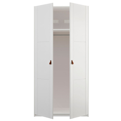 Armoire 2 portes Lifetime, 100 cm de large avec 2 portes et division blanche