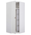 Lifetime corner cabinet with revolving door white lacquered