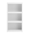 Lifetime shelf with 2 shelves H 120 x W 66,6 x D 35 cm White Lacquered