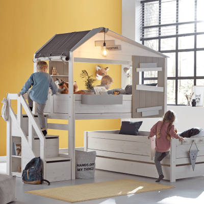 Lifetime Kidsrooms Halbh. Cabin Bed The Hideout Set completo calce