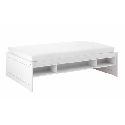 Module de rangement Lifetime pour lit superposé 90 / 120 cm Whitewash