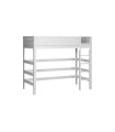 Lifetime loft bed with rolling floor whitewash