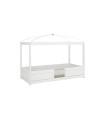 Lifetime 4 in 1 bed for heaven, 90x200 cm with DeLuxe slatted frame White