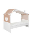 Lifetime Cool Kids Bed con Hut Rainbow bianco