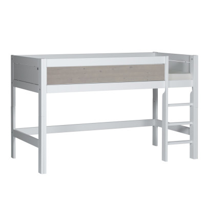Lifetime Half-height bed with rolling floor white