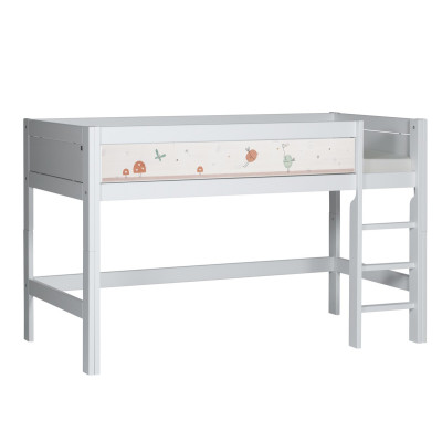 Lifetime Half-height bed with rolling floor white