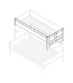 Lifetime Austauschset zu 672/674 + Kopfteil 90 cm weiss