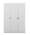 Armoire Lifetime 150 cm avec portes et étagères blanches