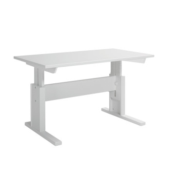 LifeTime height-adjustable desk 67x120 cm white