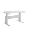 LifeTime height-adjustable desk 67x120 cm white