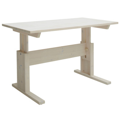 LifeTime height-adjustable desk 67x120 cm whitewash