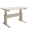 LifeTime height-adjustable desk 67x120 cm whitewash