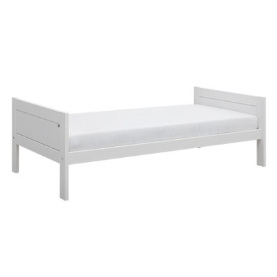 Lifetime base bed 90x200 cm, without back, with deluxe slatted frame white