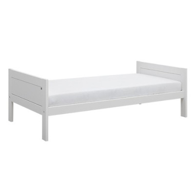 Lifetime Basisbett 90x200 cm, ohne Rückenteil, mit  Deluxe Lattenrost weiss