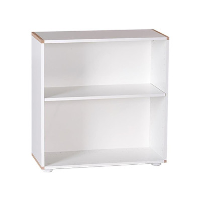 Manis-h Square shelf with 1 floor Snow white