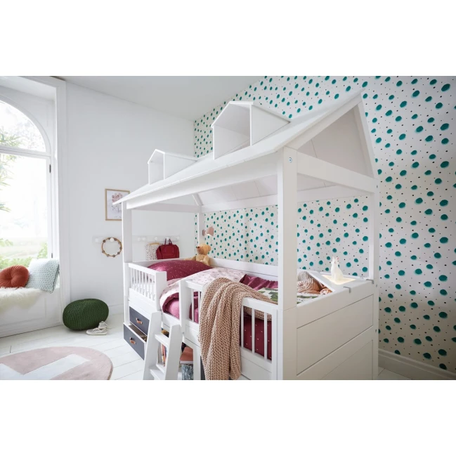 Lifetime Beachhouse Cabin Bed 90x200 cm mit DeLuxe-Lattenrost weiss
