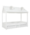 Lifetime 2 in 1 Bed Beachhouse with Deluxe Slatted Frame white