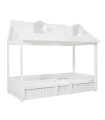 Lifetime Lit 2 en 1 Beach house avec sommier Luxe, blanc