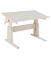 Lifetime desk height adjustable/tiltable whitewash